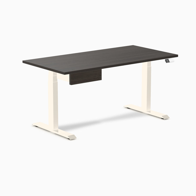 Desky Dual Melamine Standing Desk With Drawer