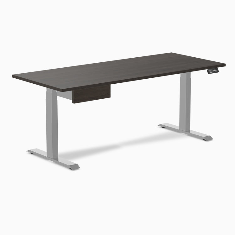 Desky Dual Melamine Standing Desk With Drawer
