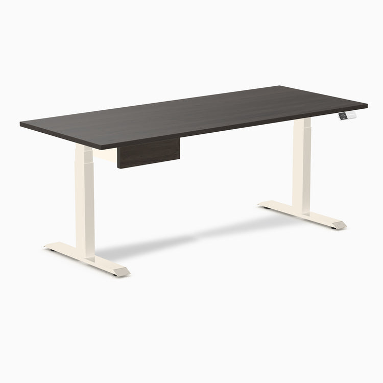 Desky Dual Melamine Standing Desk With Drawer