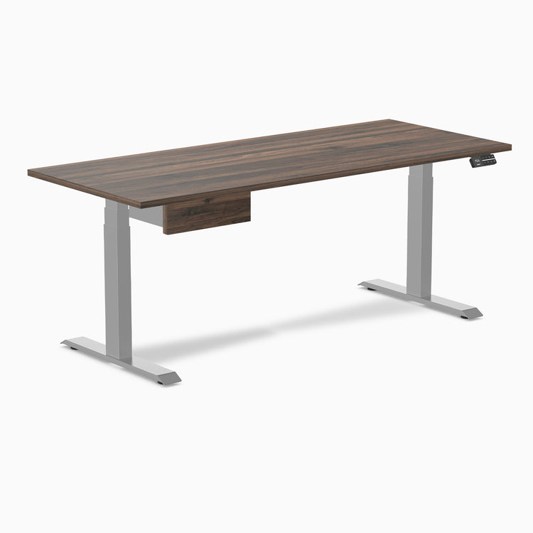 Desky Dual Melamine Standing Desk With Drawer