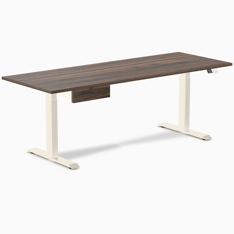Desky Dual Melamine Standing Desk With Drawer