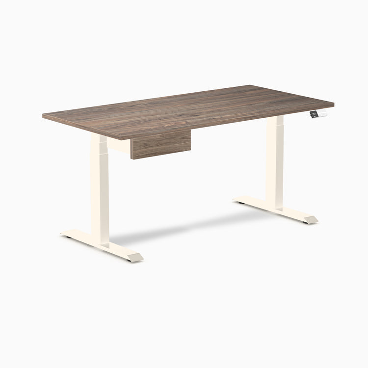 Desky Dual Melamine Standing Desk With Drawer