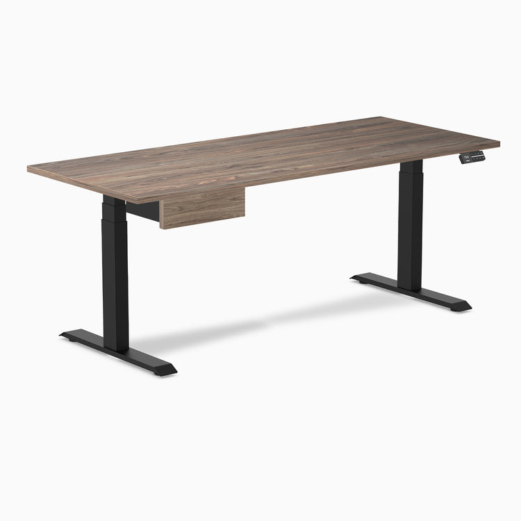 Desky Dual Melamine Standing Desk With Drawer
