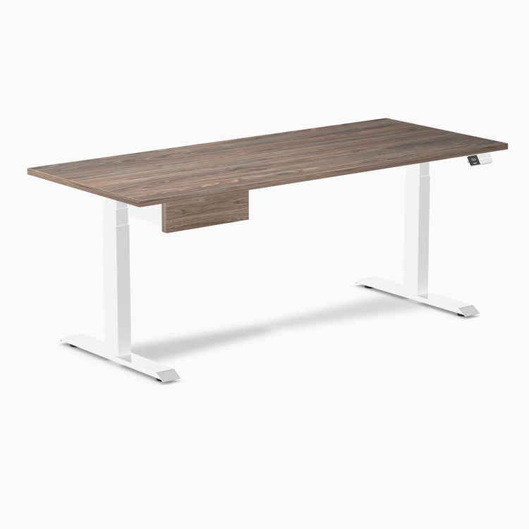 Desky Dual Melamine Standing Desk With Drawer
