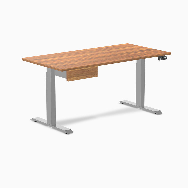 Desky Dual Melamine Standing Desk With Drawer