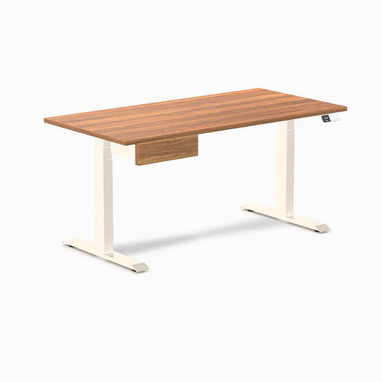 Desky Dual Melamine Standing Desk With Drawer