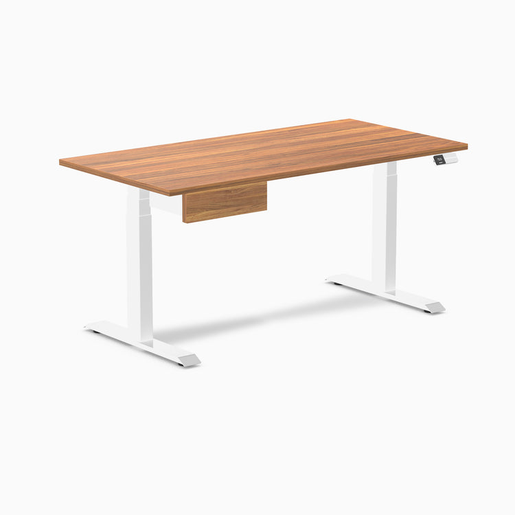 Desky Dual Melamine Standing Desk With Drawer