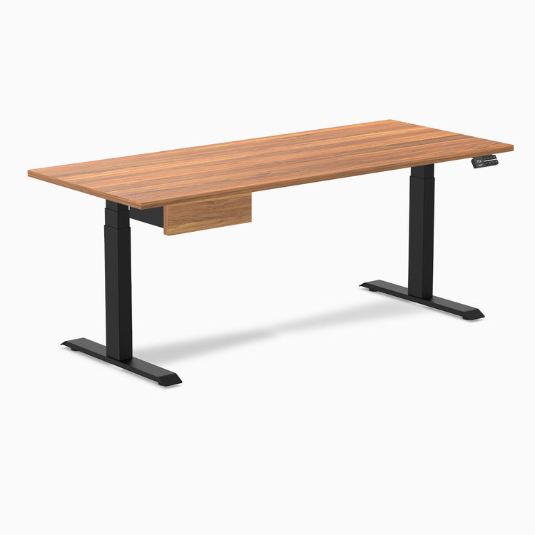 Desky Dual Melamine Standing Desk With Drawer