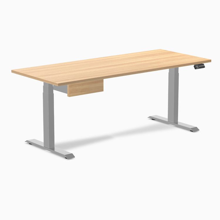 Desky Dual Melamine Standing Desk With Drawer