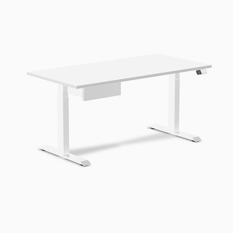 Desky Dual Melamine Standing Desk With Drawer