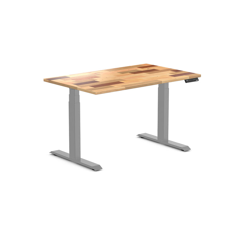 Almost Perfect Desky Dual Softwood Sit Stand Desk-Reclaimed Pine Desky®