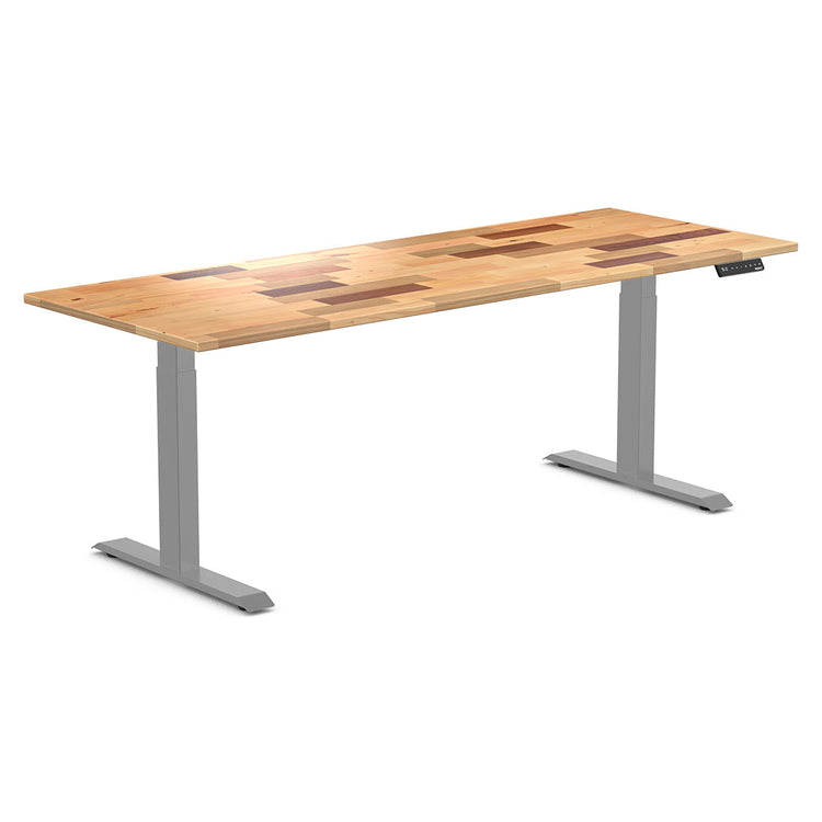 Almost Perfect Desky Dual Softwood Sit Stand Desk-Reclaimed Pine Desky®