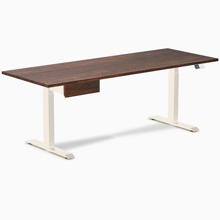 Desky Dual Softwood Standing Desk With Drawer