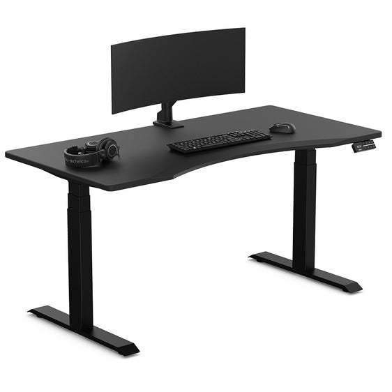 Desky Alpha Dual Sit Stand Gaming Desk-Ergo Edge Desky®