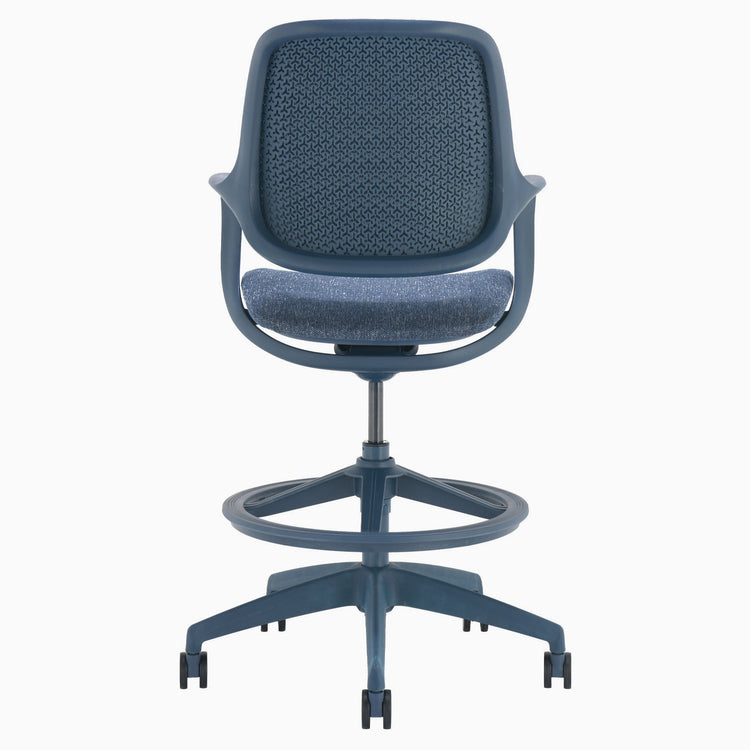 Blue ergonomic office chair