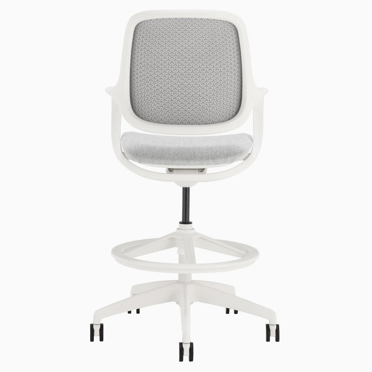 Evoque low back office chair in white
