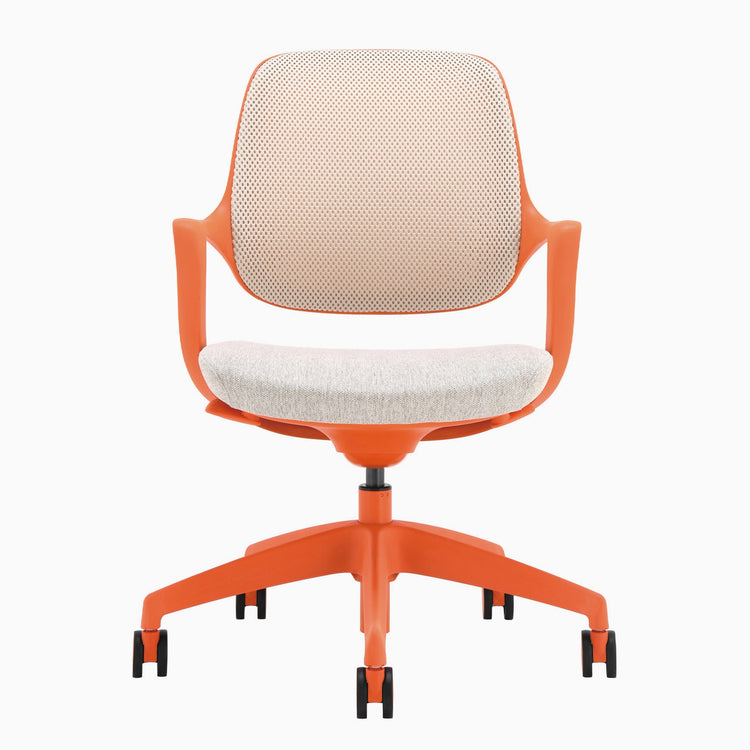 Ergonomic desk chair in orange - Desky
