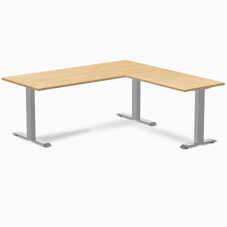 Desky Zero Hardwood L-Shape Office Desk