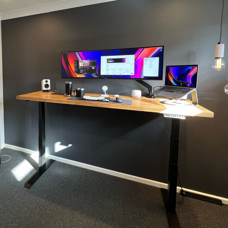 Desky Heavy Duty Single Monitor Arm (11kg+) Black -Desky®