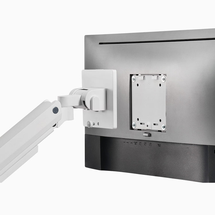 Desky heavy duty ultrawide monitor arm white