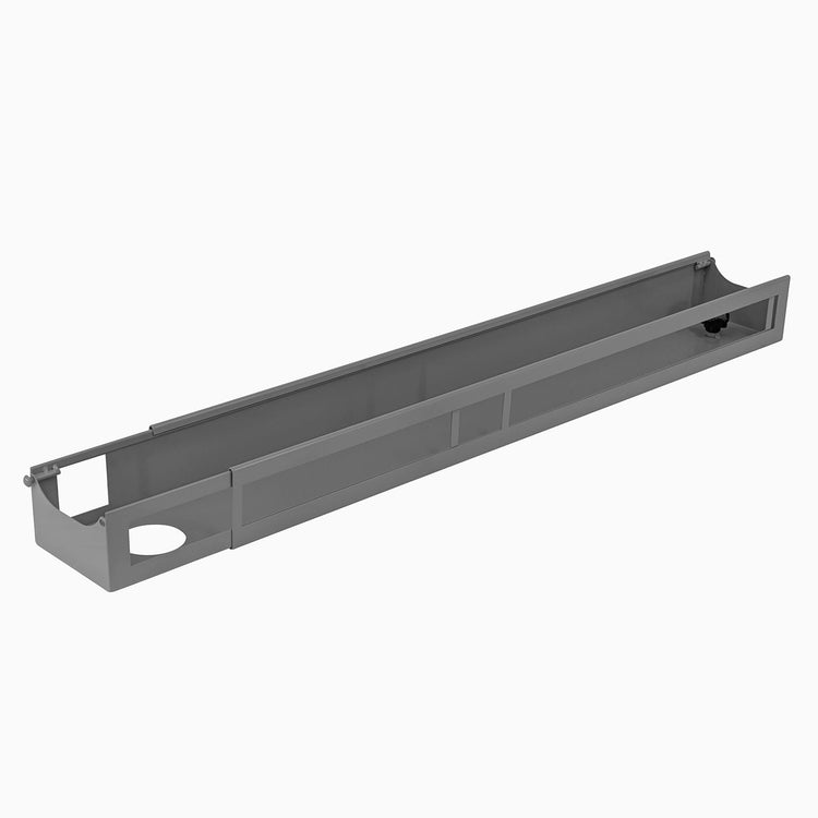 Desky Australia integrated cable channel in grey - no power