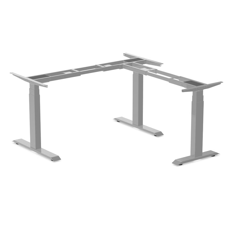 Desky Sit Stand L-Shape Desk Frame-Grey Desky®