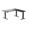 Desky Eco L-Shape Melamine Sit Stand Desk-Black Desky®