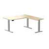 Desky Eco L-Shape Melamine Sit Stand Desk-Classic Oak Desky®