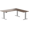 Desky Eco L-Shape Melamine Sit Stand Desk-Jarrah Legno Desky®