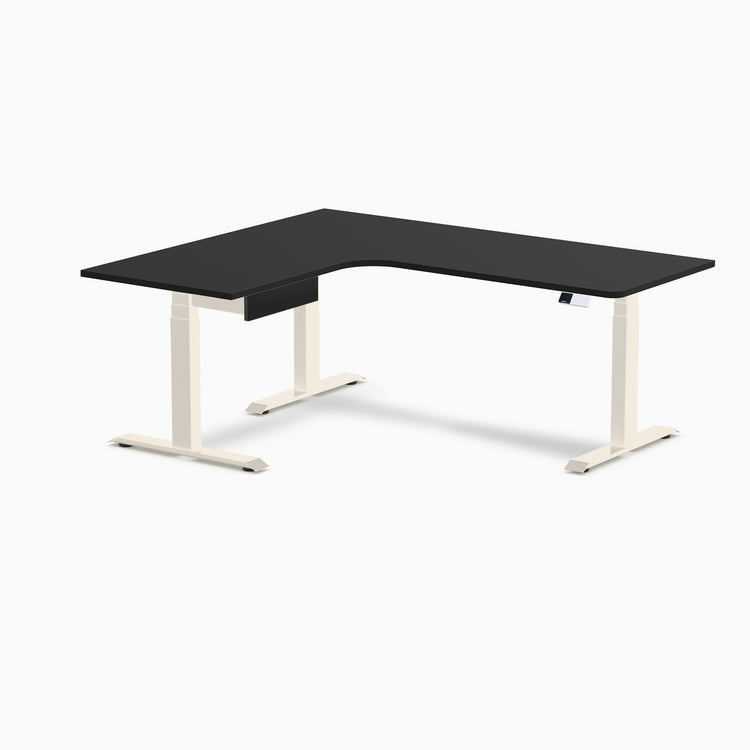 Desky L-Shape Melamine Standing Desk With Drawer
