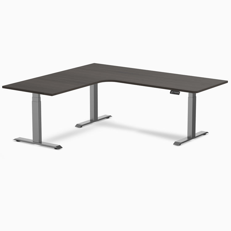 Desky L-Shape Melamine Sit Stand Desk