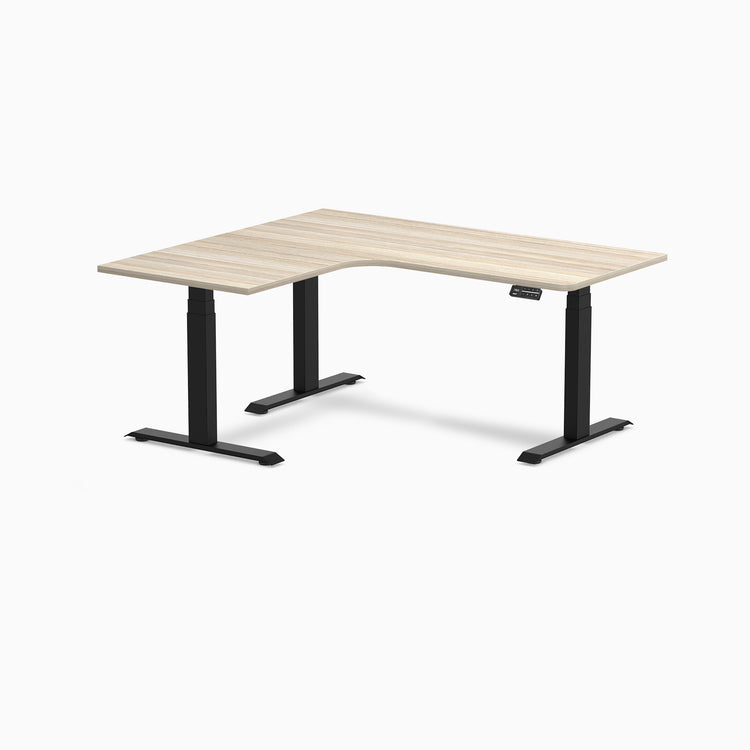 Desky L-Shape Melamine Sit Stand Desk