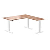 l-shape softwood sit stand desk