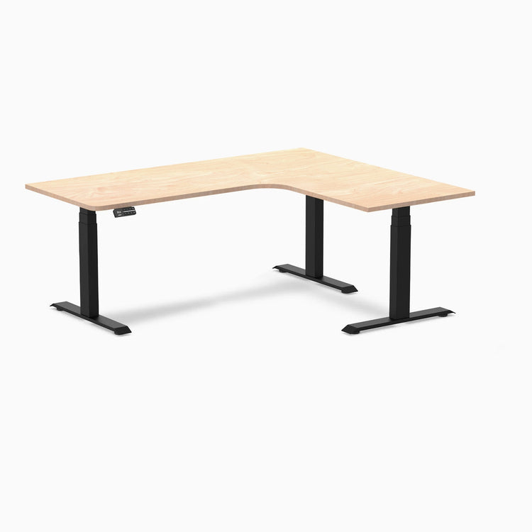Desky L-Shape Melamine Sit Stand Desk-Desky® Australia