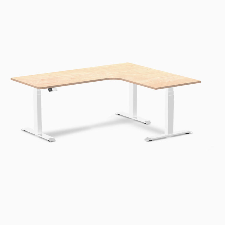 Desky L-Shape Melamine Sit Stand Desk-Desky® Australia