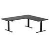Desky L-Shape Melamine Sit Stand Desk-Black Desky®