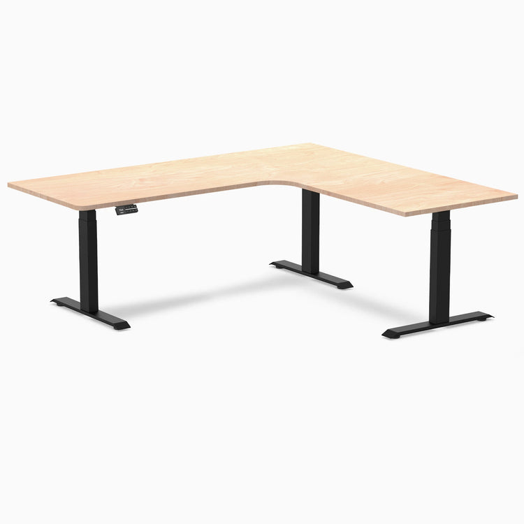 Desky L-Shape Melamine Sit Stand Desk-Desky® Australia