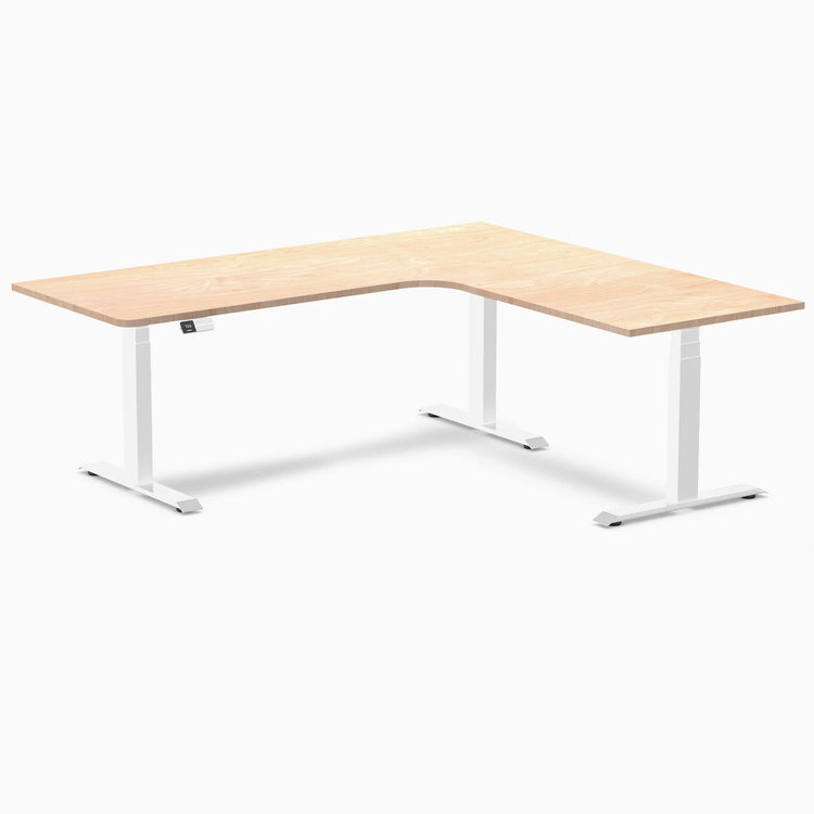 Desky L-Shape Melamine Sit Stand Desk-Desky® Australia