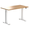 dual mini rubberwood sit stand desk