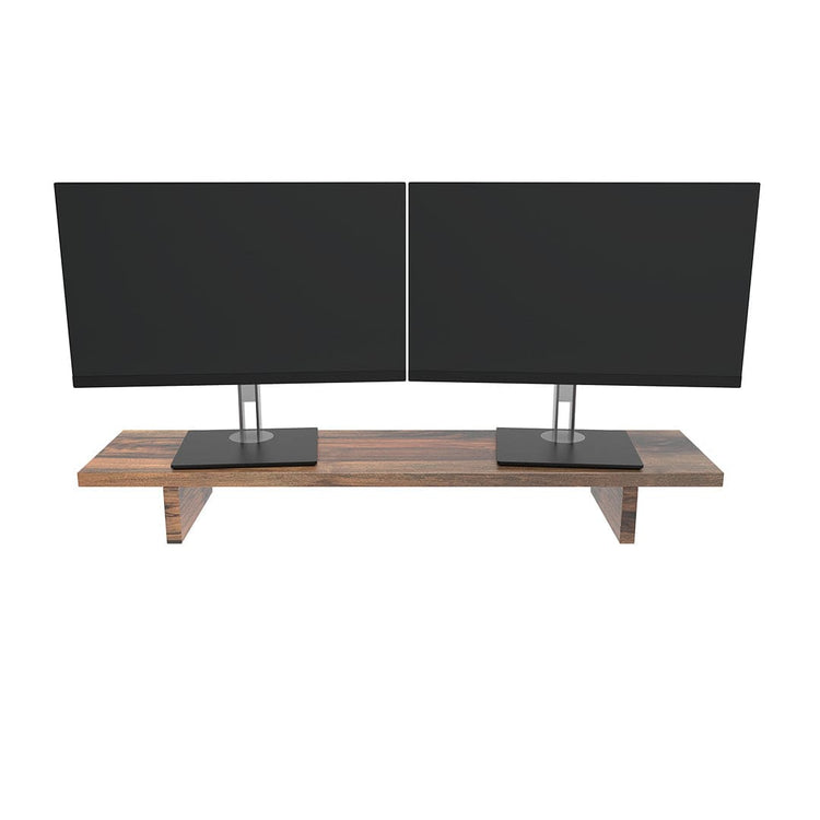 Desky Monitor Stand Natural Walnut Hardwood -Desky®