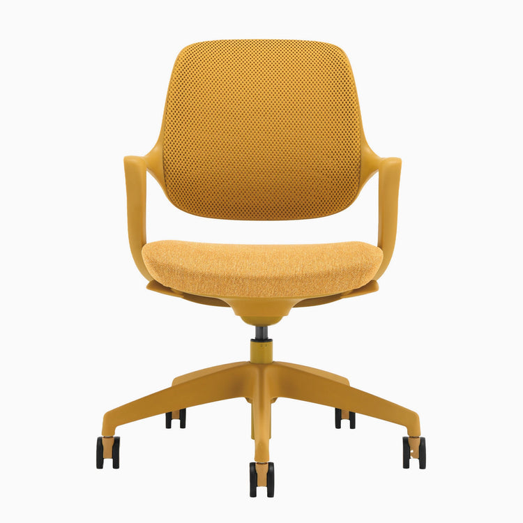 Desky evoque mustard yellow office chair