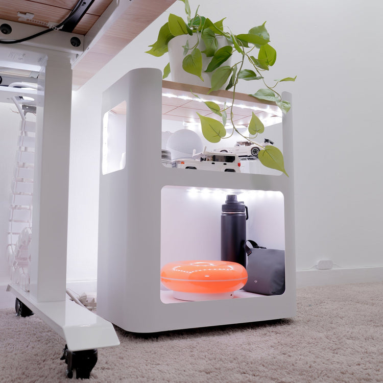 Desky Minimal Open Mobile Pedestal