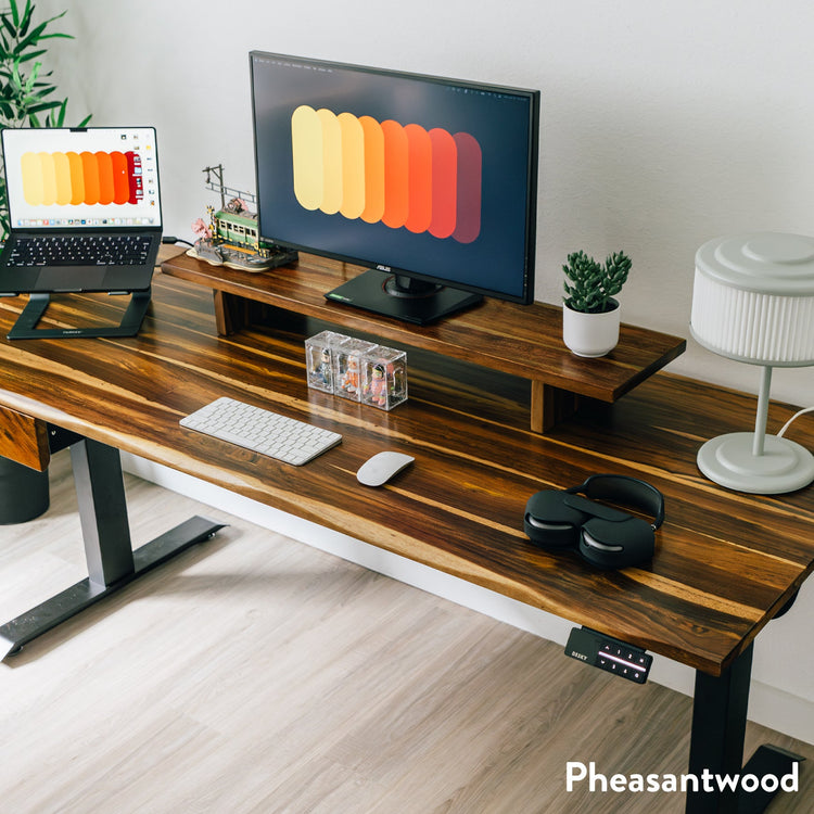 Desky Dual Hardwood Sit Stand Desk-Desky® Australia