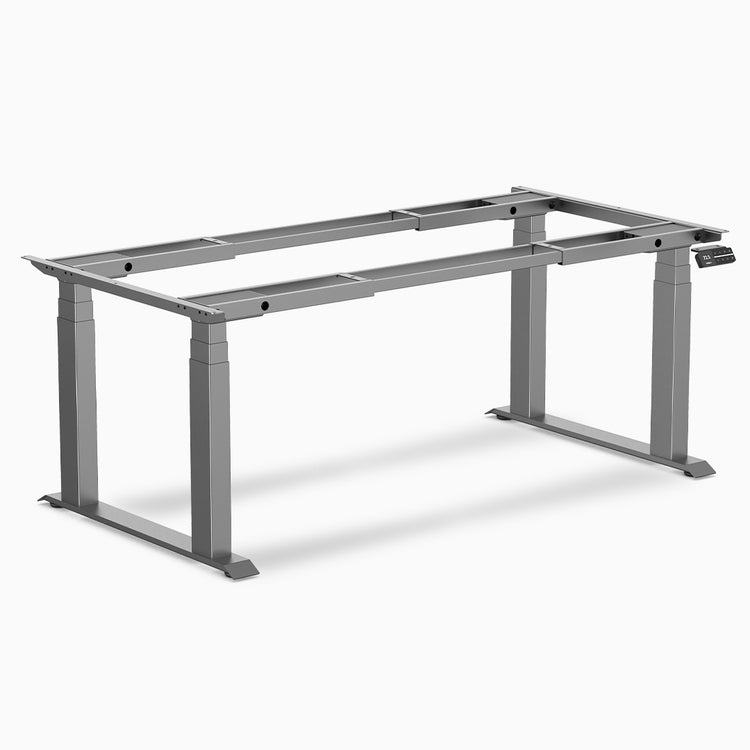 Desky quad sit stand desk fram in space grey
