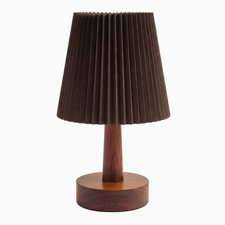 Dark walnut Desk wooden wireless ripple wooden lamp
