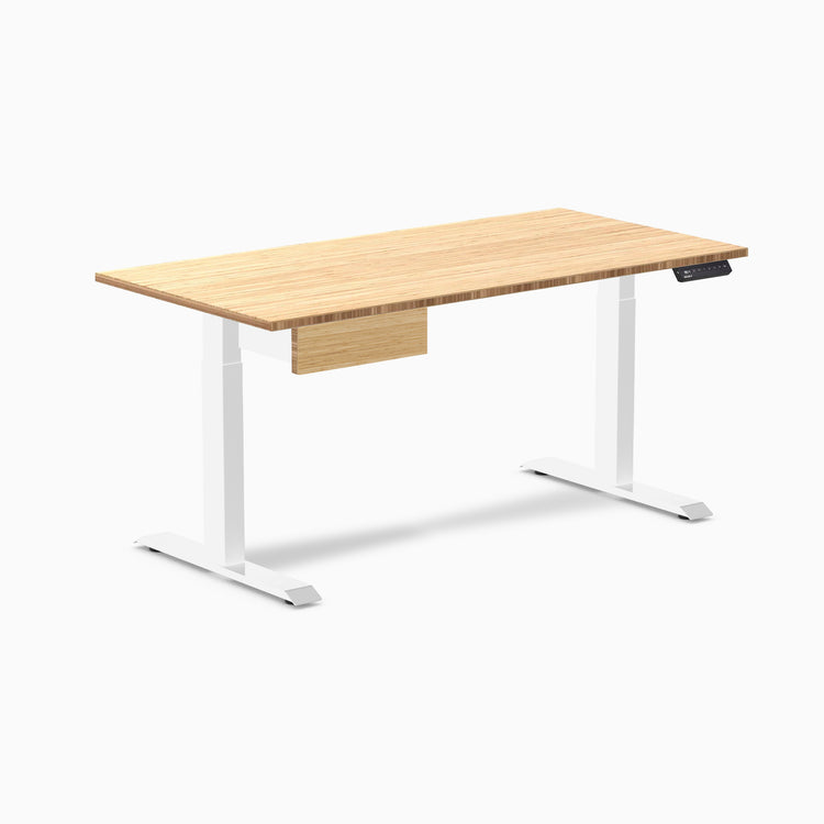 Desky Single Standing Desk With Drawer