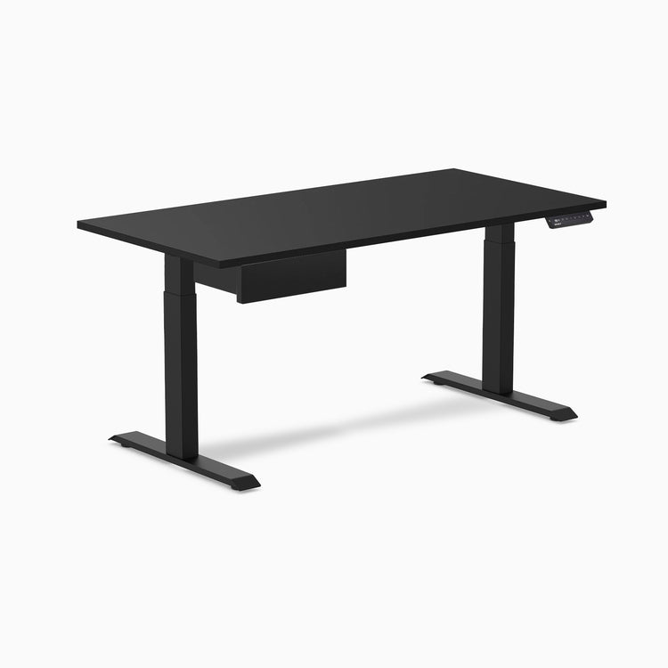 Desky Single Standing Desk With Drawer