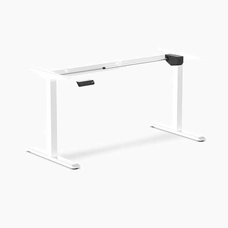 Desky Single Sit Stand Desk Frame White - Desky