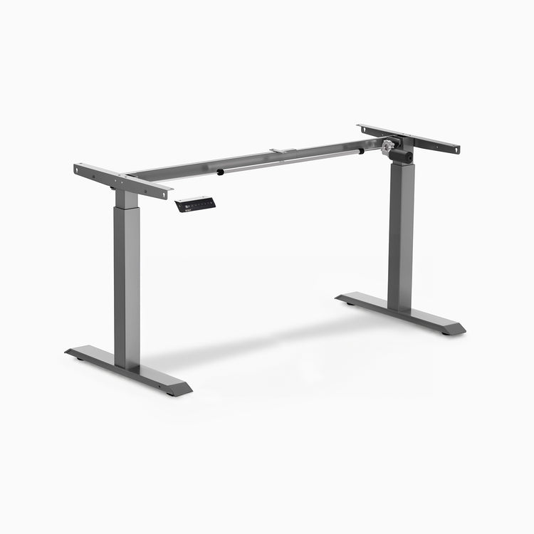Space Grey single sit stand desk frame - Desky