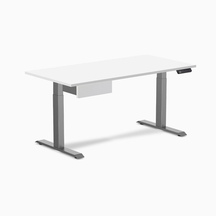 Desky Single Standing Desk With Drawer